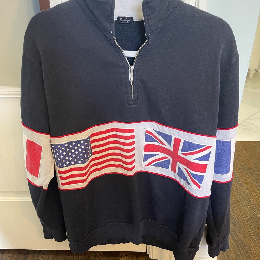 Brandy Melville John Galt Isabella Flag Sweatshirt